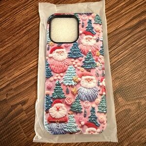 Festive Santa and Tree iPhone 16 Pro Max Case - NWT